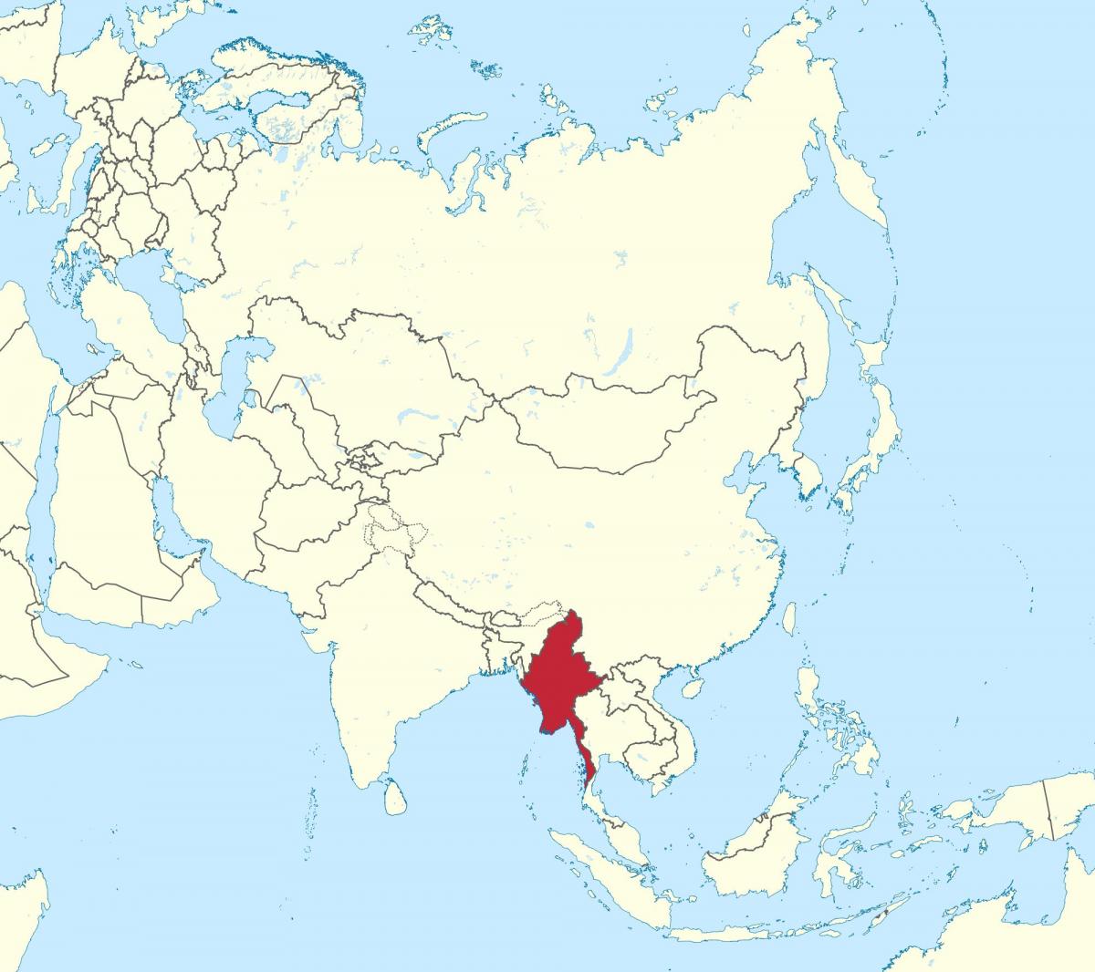 世界地图缅甸缅甸