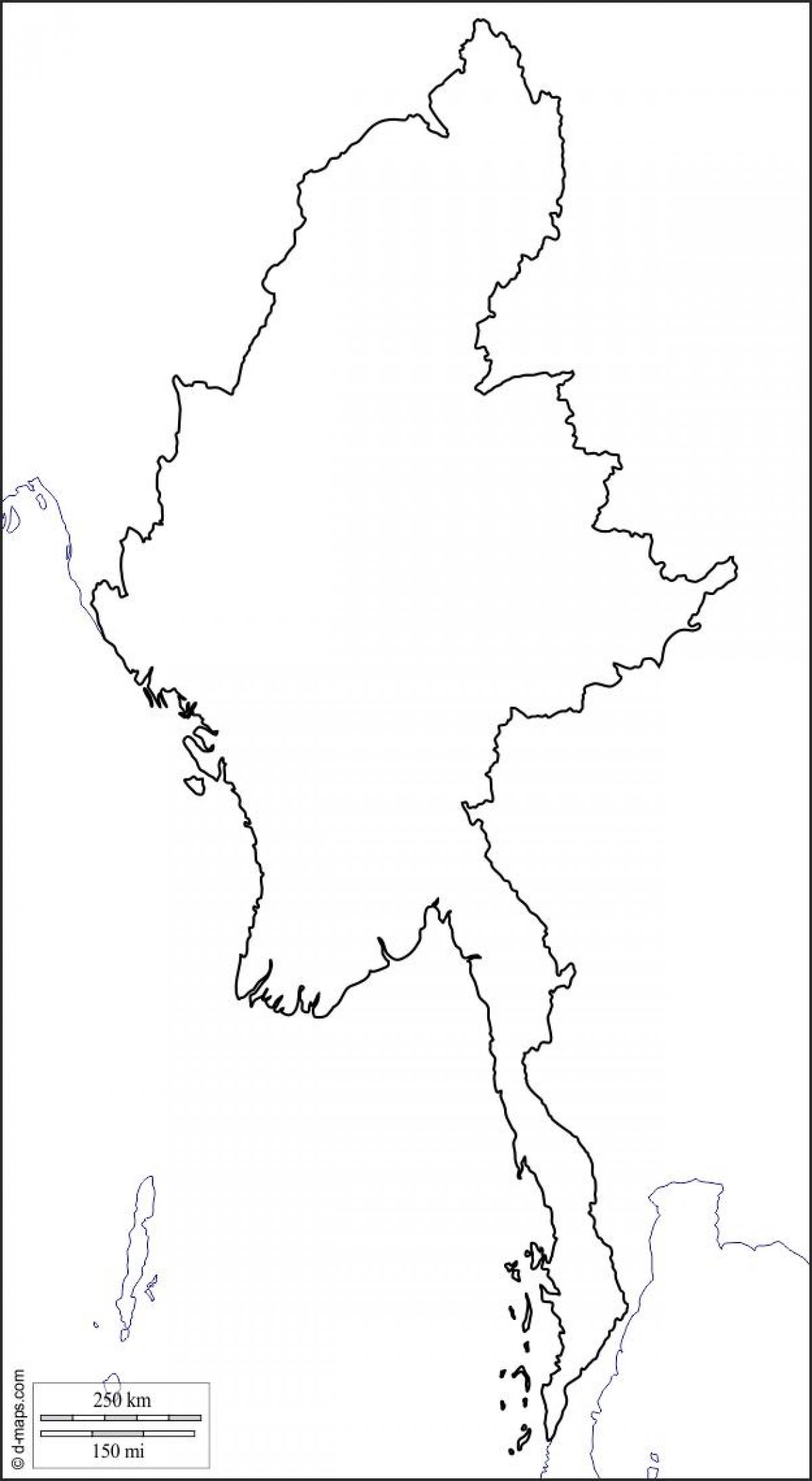 地图缅甸画