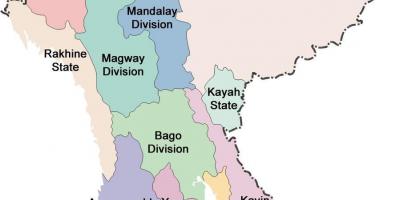 缅甸国家地图