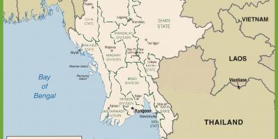 缅甸的政治地图