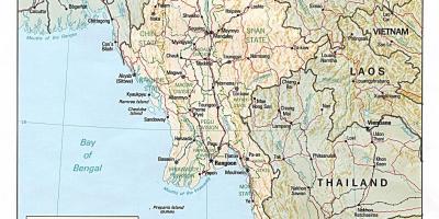 离线缅甸的地图